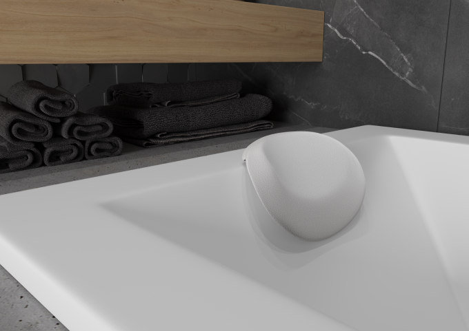 Vzglavniki za kadi beli