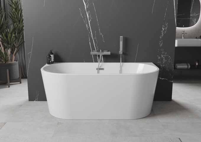 Samostoječe prislonjene kadi 170x80 cm