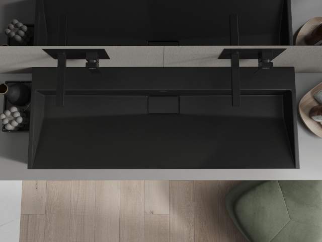 Umivalnik s podometnimi pipami