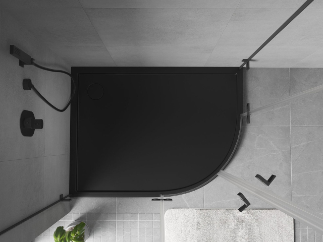 Asimetrična polkrožna prha Mexen