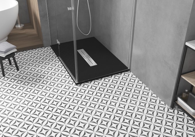 sodobni pravokotni tuši