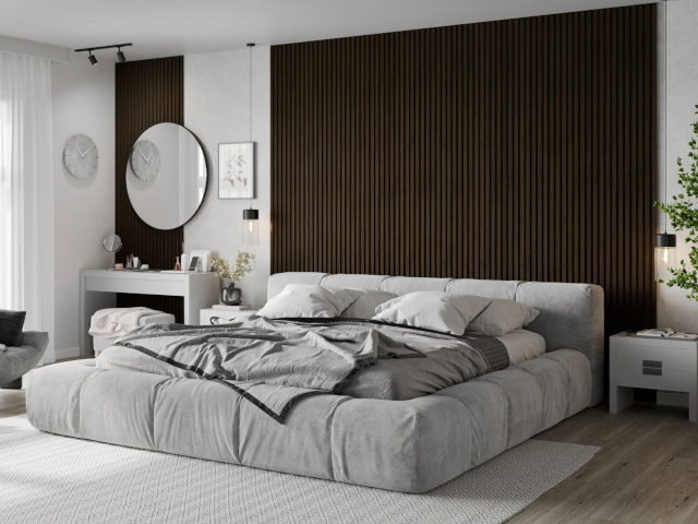 Lamele wenge v spalnici