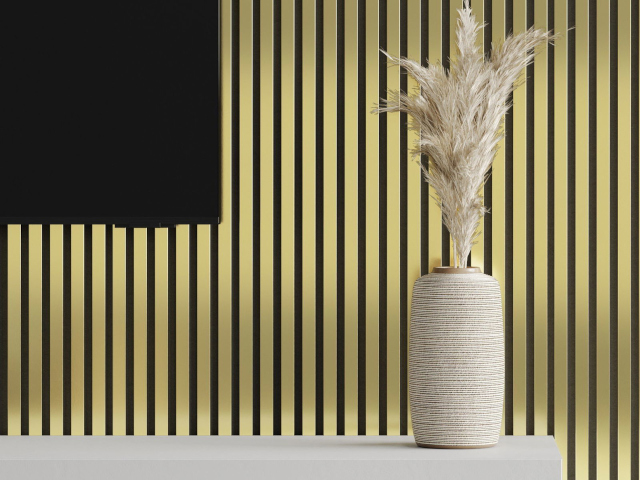 Zlati lameli v prostoru