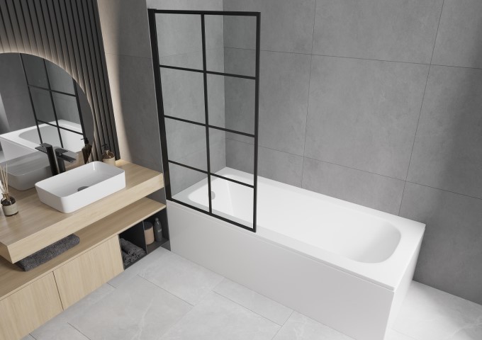 kada s pregrado v majhni kopalnici