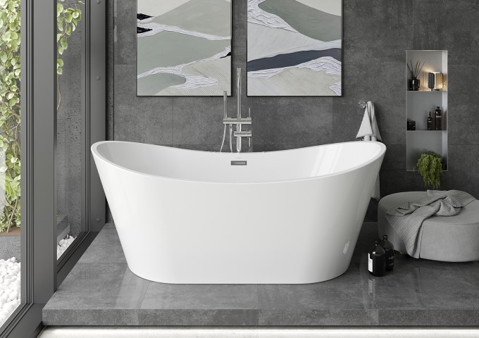 Samostoječe bele kadi