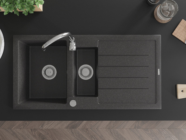 Pomivalno korito 100 cm Mexen v kuhinji