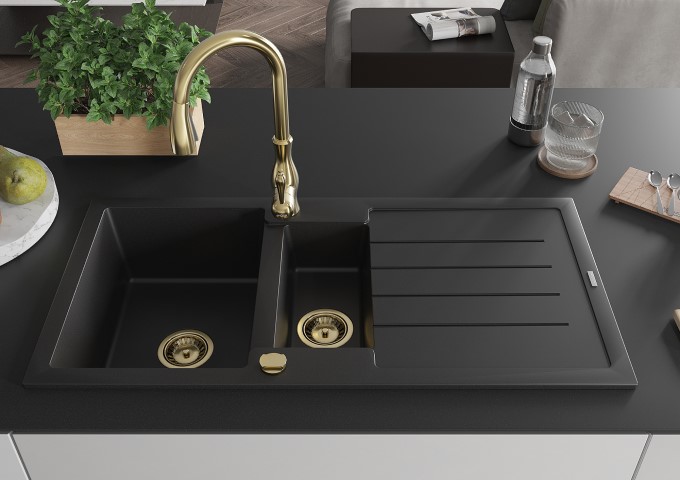 pomivalna korita s kuhinjskimi pipami