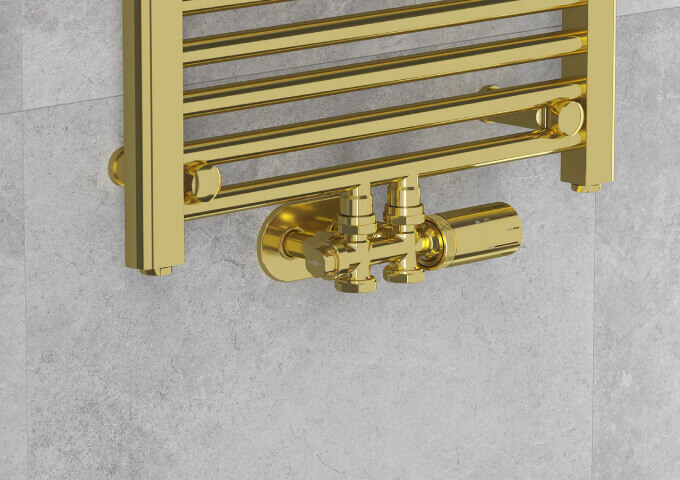 Ravni termostatski komplet za radiatorje