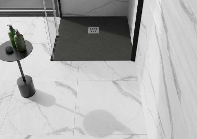 Črni kvadratni tuši