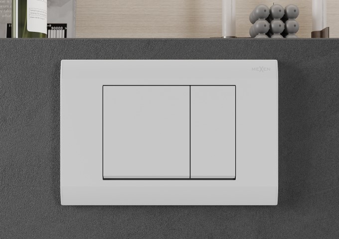 Vgradni okviri za WC z belim gumbom