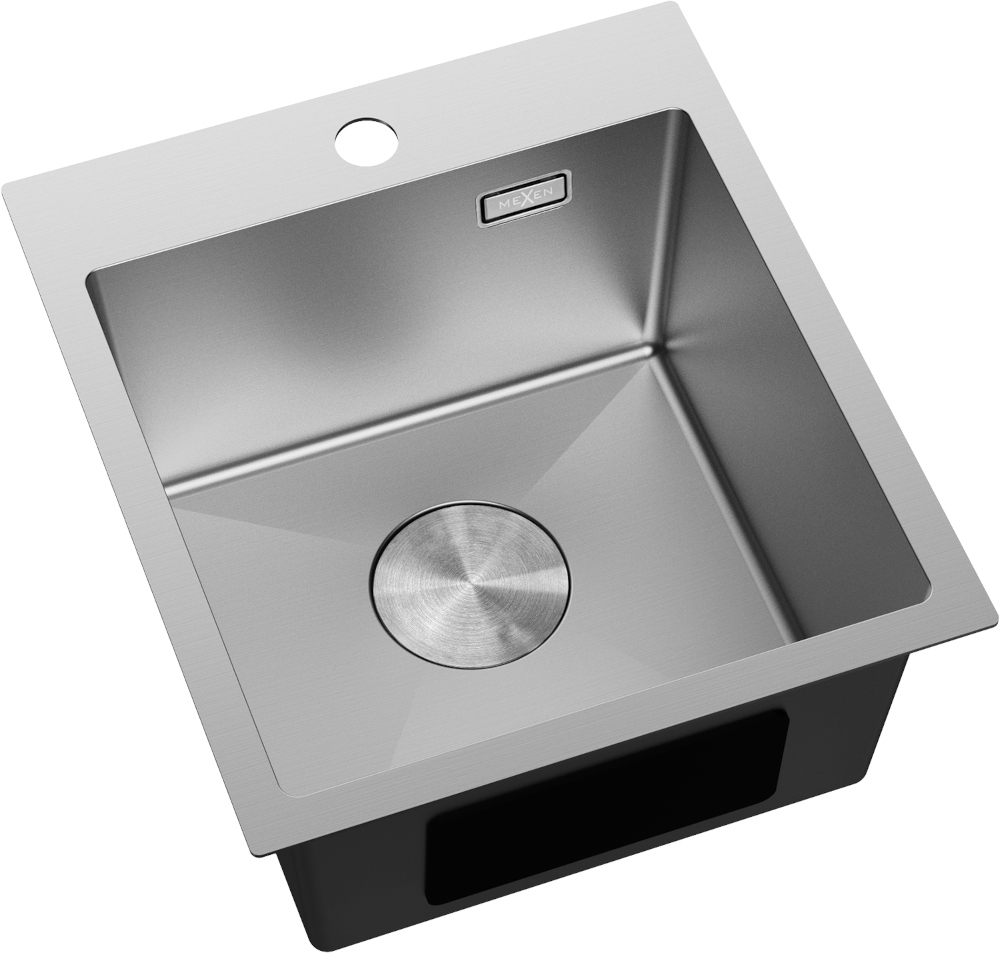 Jekleno enojno pomivalno korito Mexen