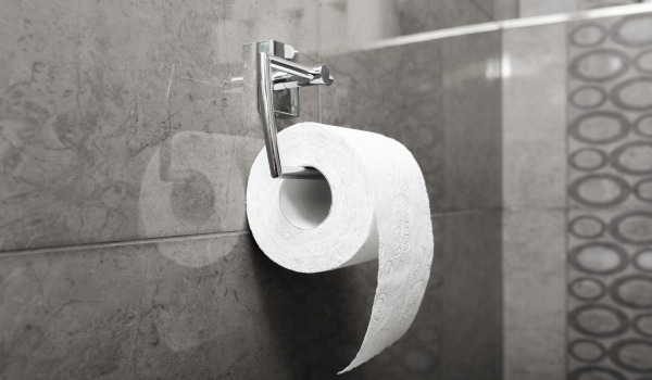 Kako namestiti držalo za toaletni papir s polico?