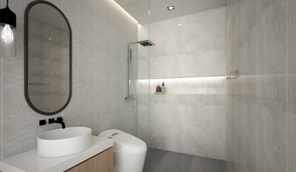 Na kateri višini naj bo prha?