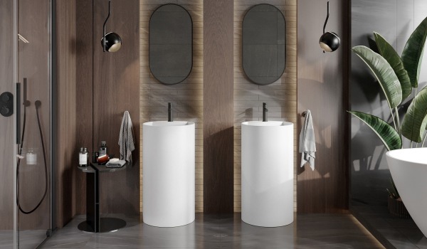 Leseni dodatki v kopalnici v slogu boho