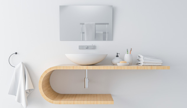 Kje obesiti brisačo pri umivalniku?