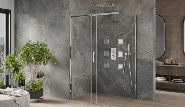 Minimalistična kamnita prha