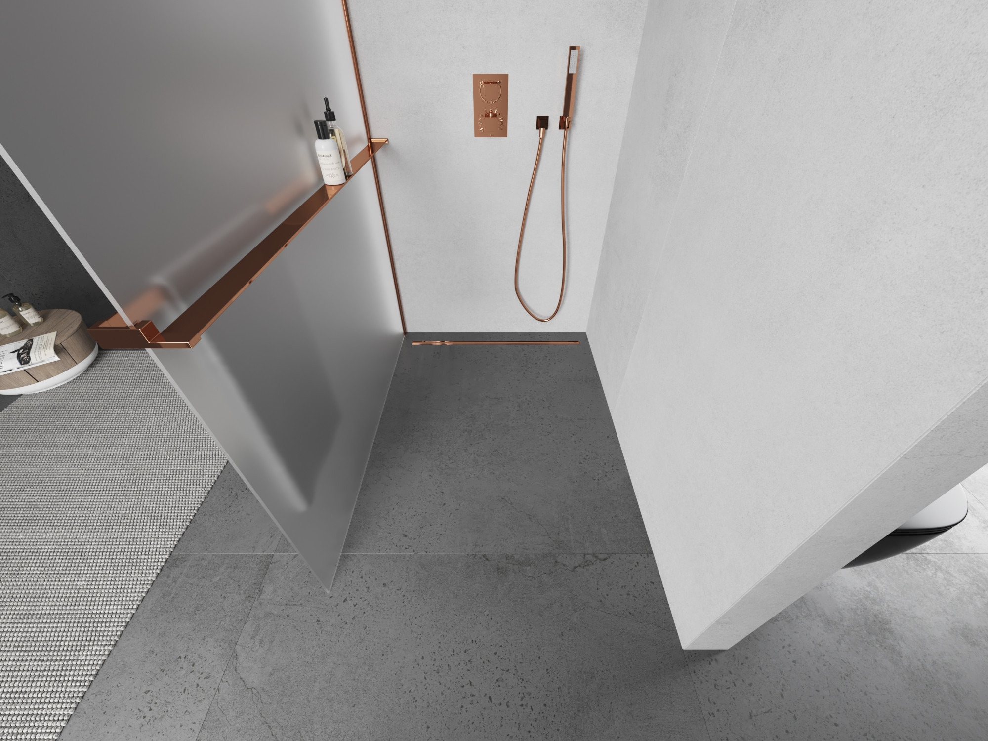 Ekskluzivno rožnato zlato v kopalnici