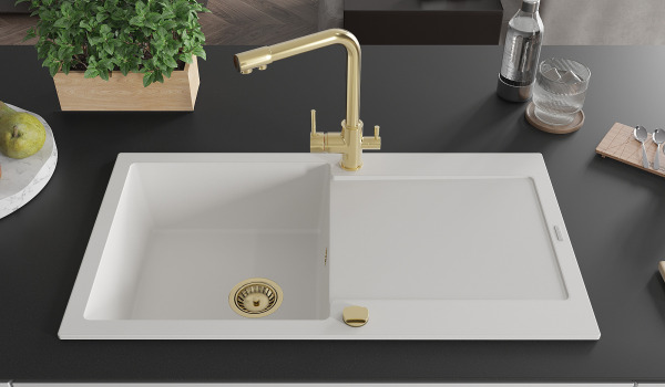 Razkošna zlata kuhinjska pipa