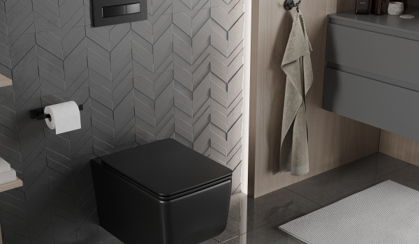 Črna kopalniška oprema