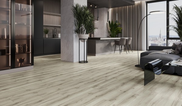 Razkošne vinilne plošče v kuhinji in dnevni sobi